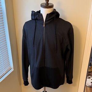 Galaxy By Harvic Black Textured Men's Jacket